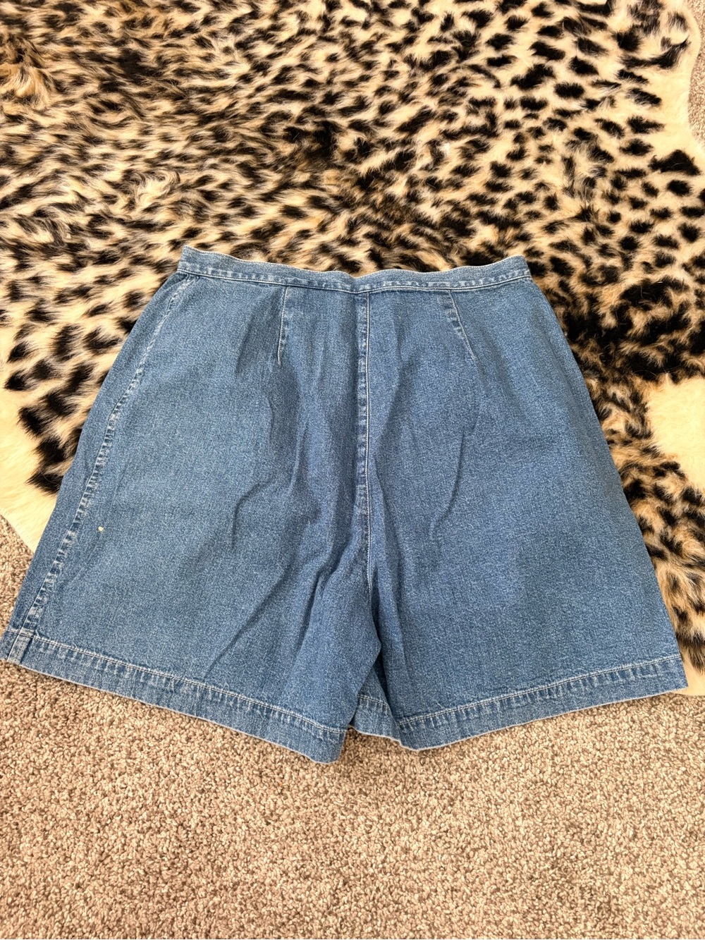 Denim Skort in Medium Blue - Picture 3 of 6
